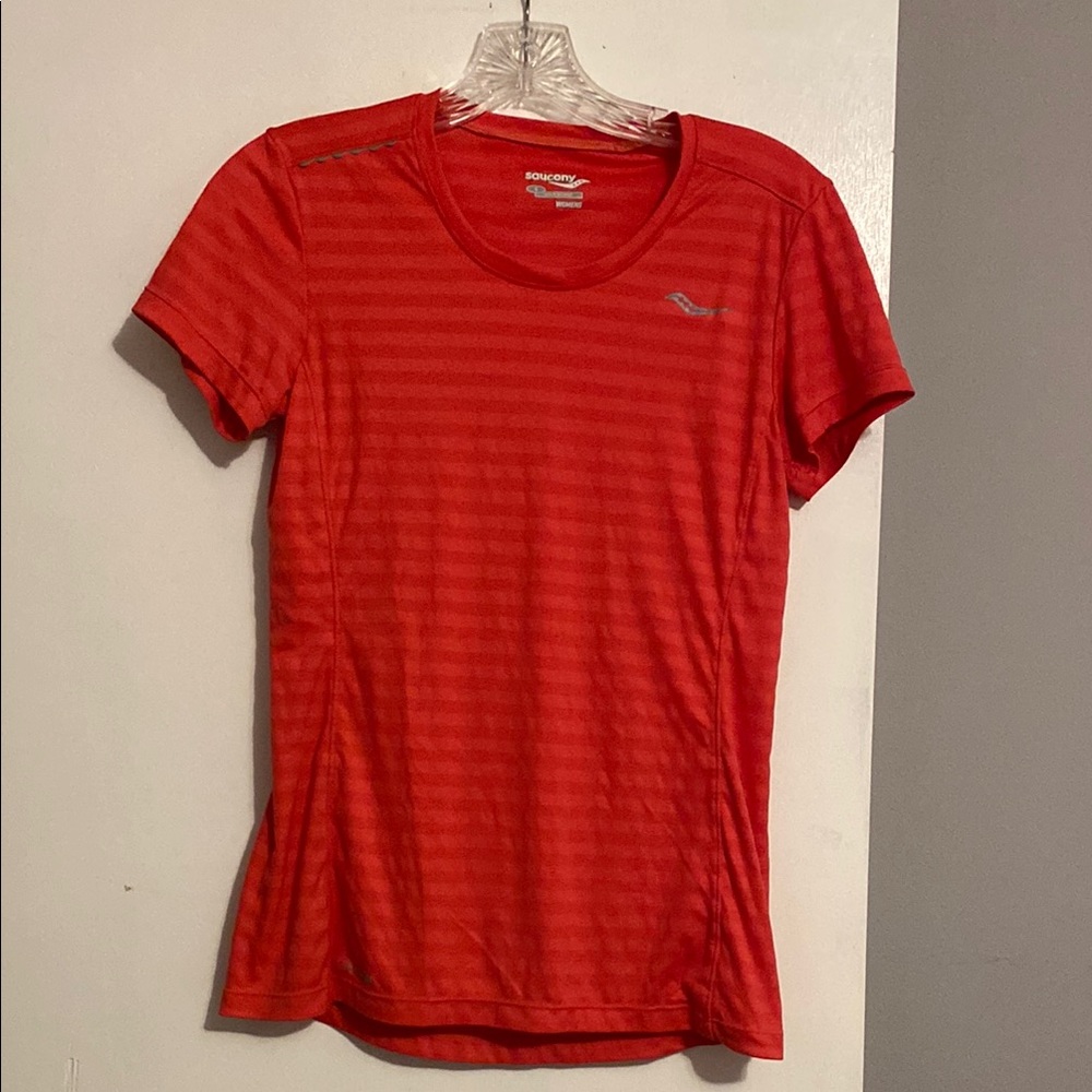 Saucony Red Fitted Short Sleeve T-Shirt